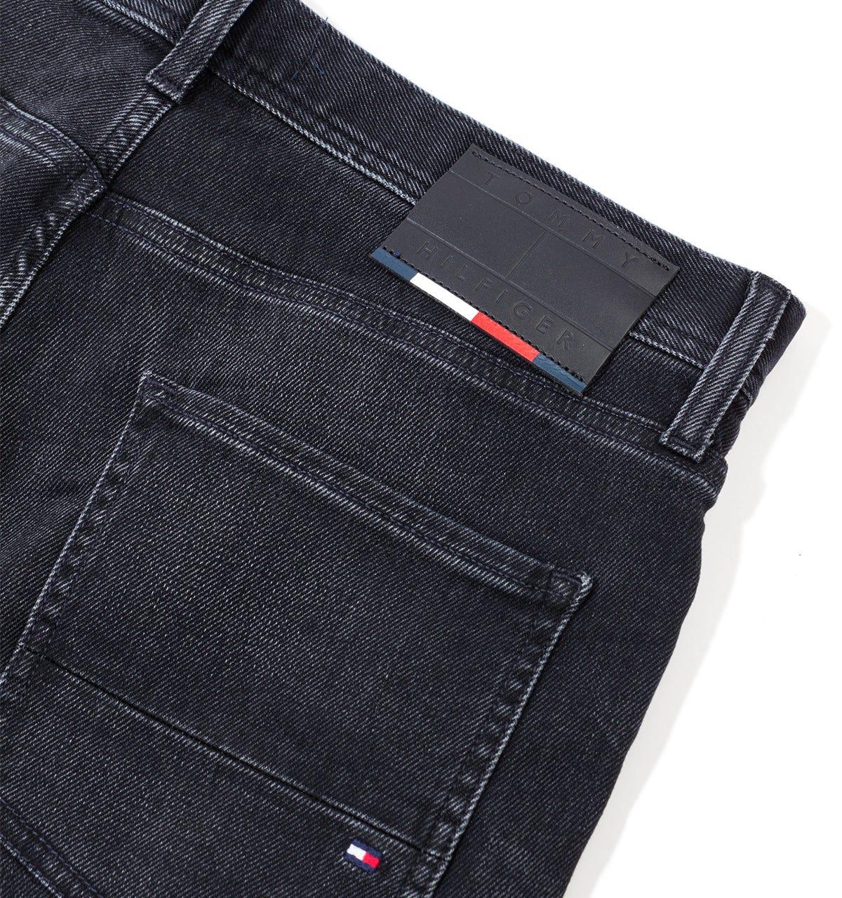 Tommy Hilfiger Denton Straight Fit Jeans in Black for Men | Lyst