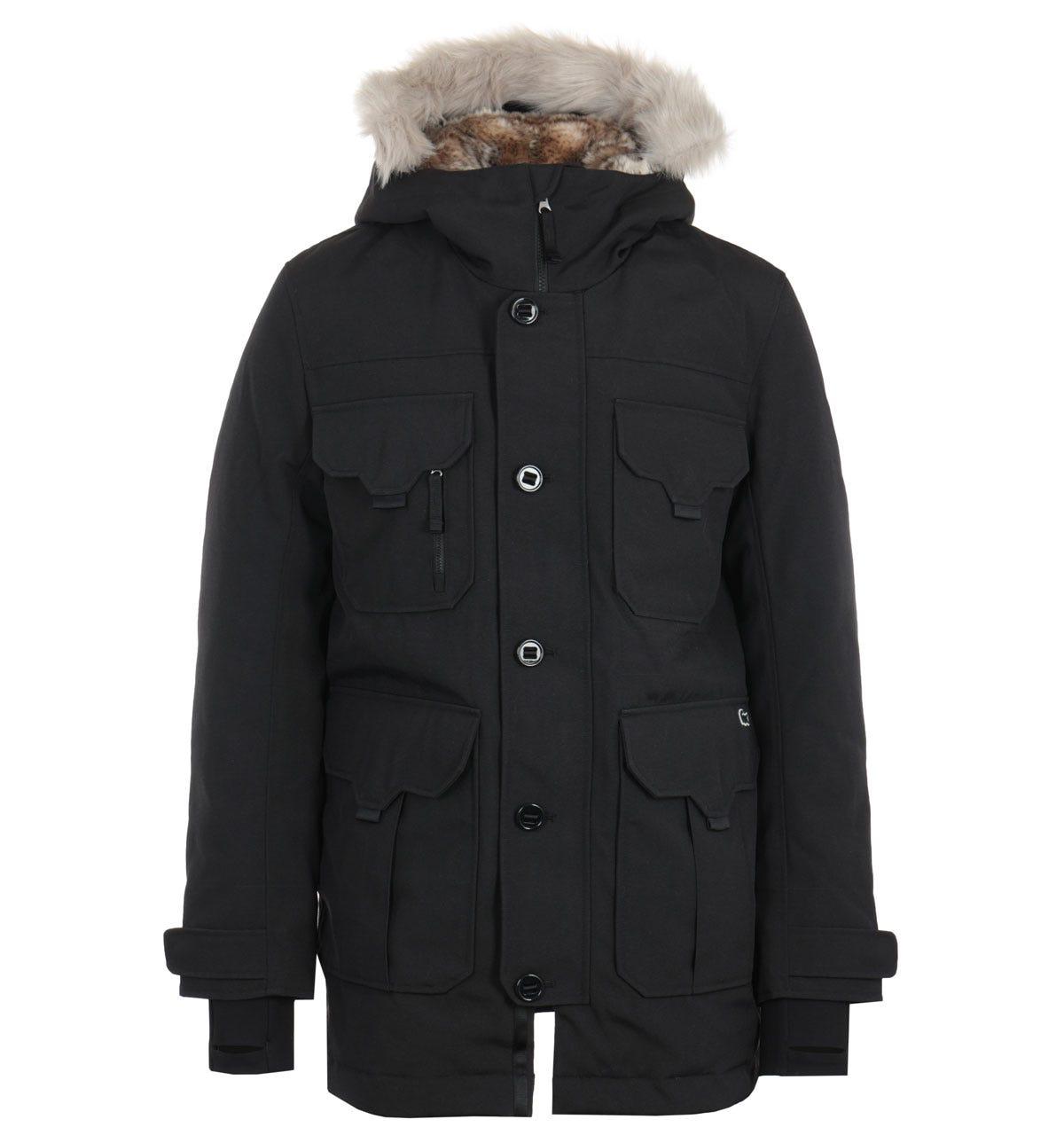 lacoste hooded parka jacket
