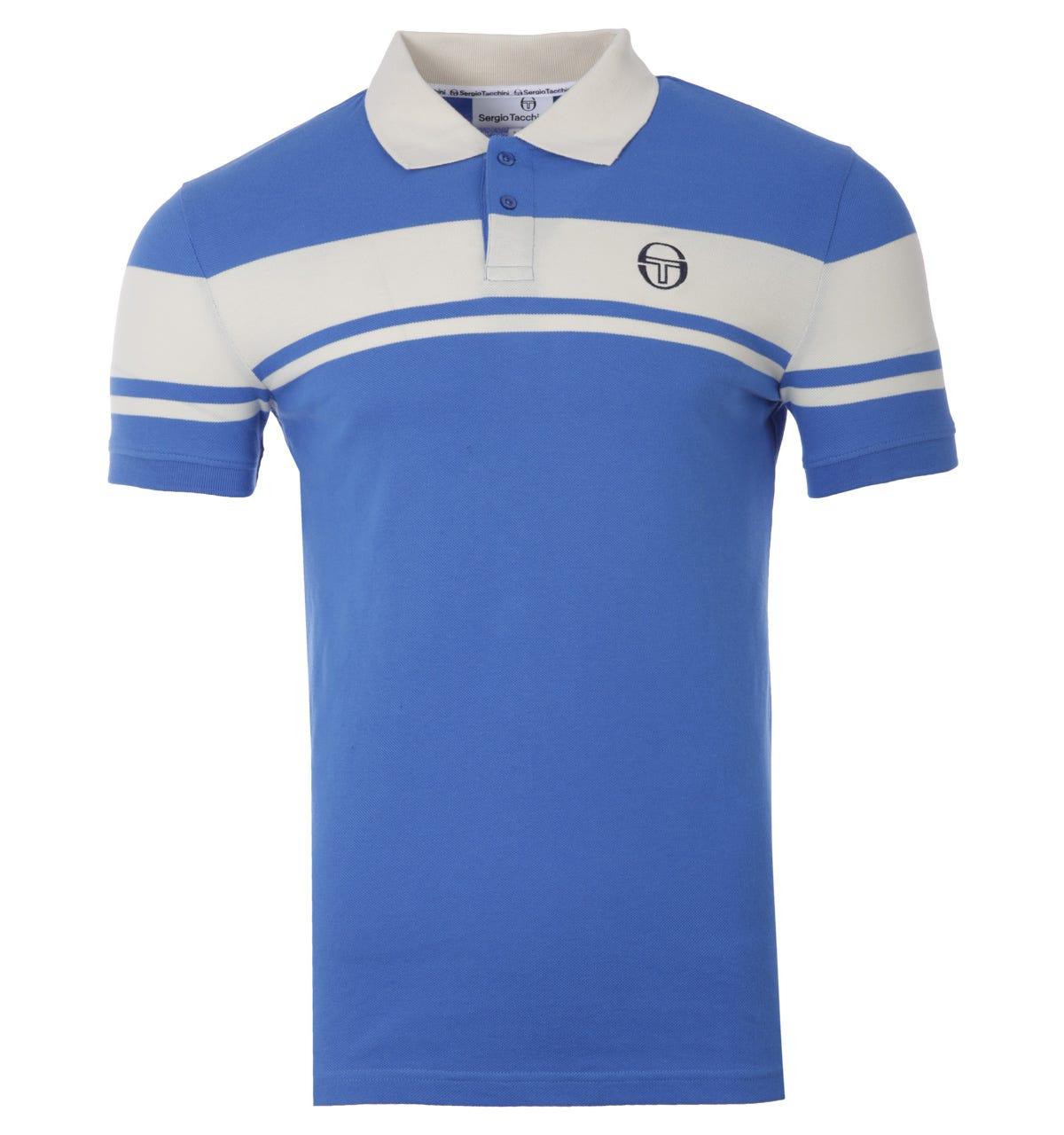 Sergio Tacchini Cotton New Young Line Polo Shirt in Blue for Men | Lyst