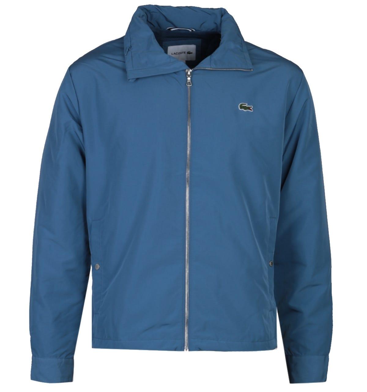 Lacoste Synthetic Zip-through Sky Blue Lightweight Jacket for Men ...