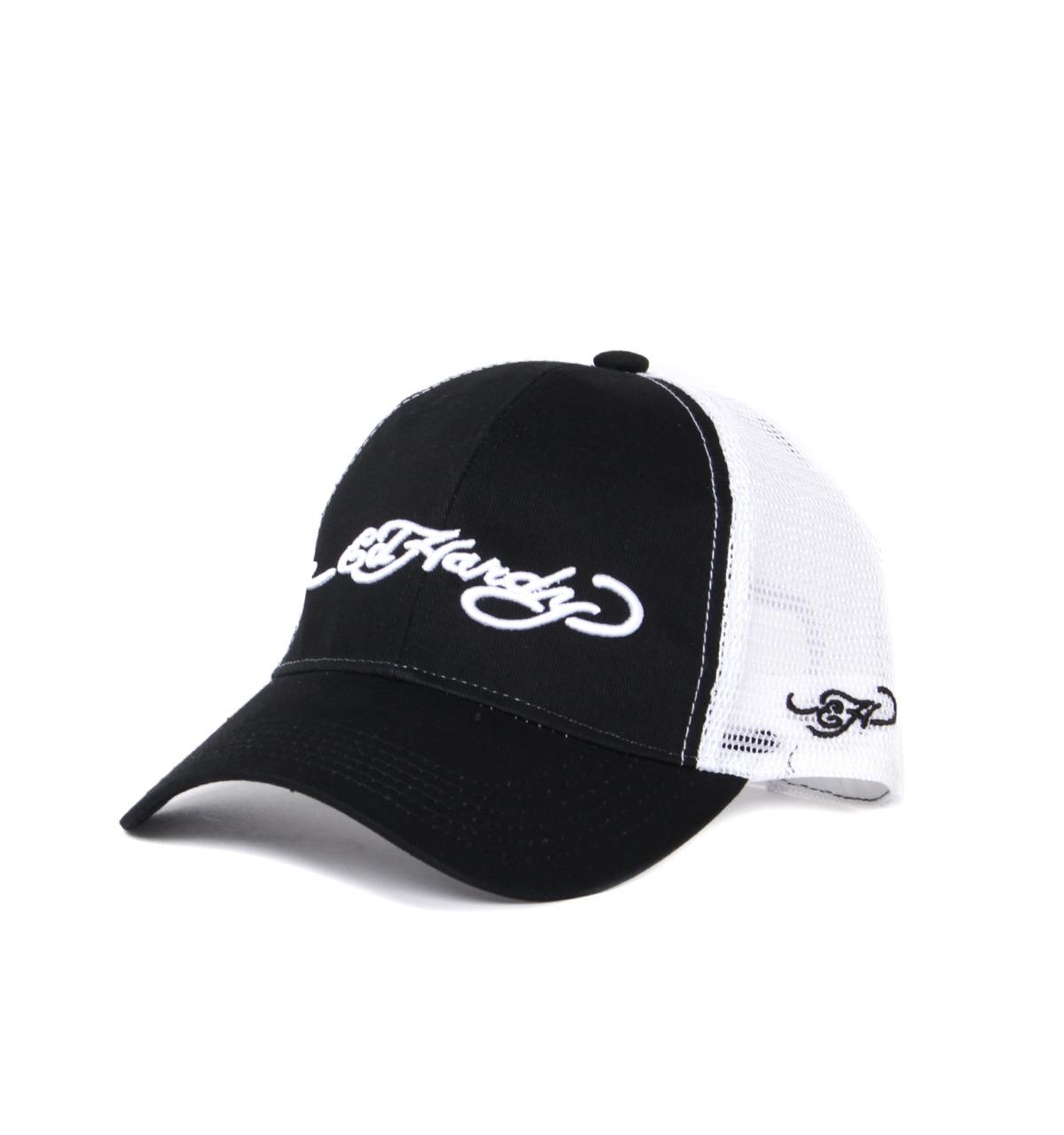Ed Hardy Signature Snapback White Cap 