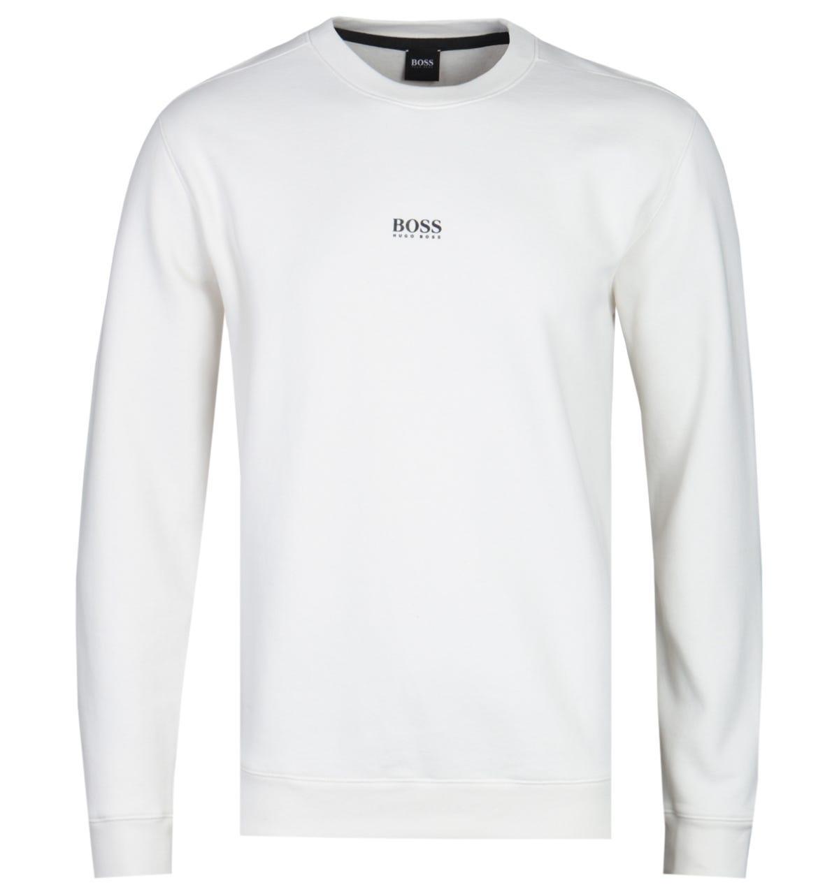 boss white sweatshirt