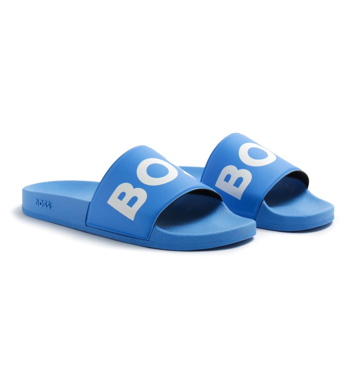 BOSS by HUGO BOSS Sean Slides in Blue 