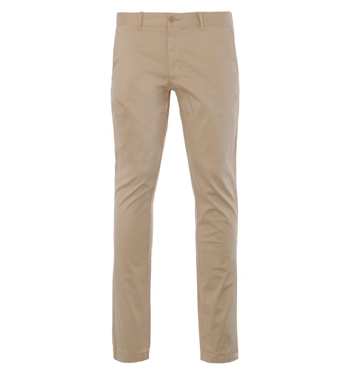 Tommy Hilfiger Bleeker Flex Slim Fit Chino Trousers in Natural for Men |  Lyst