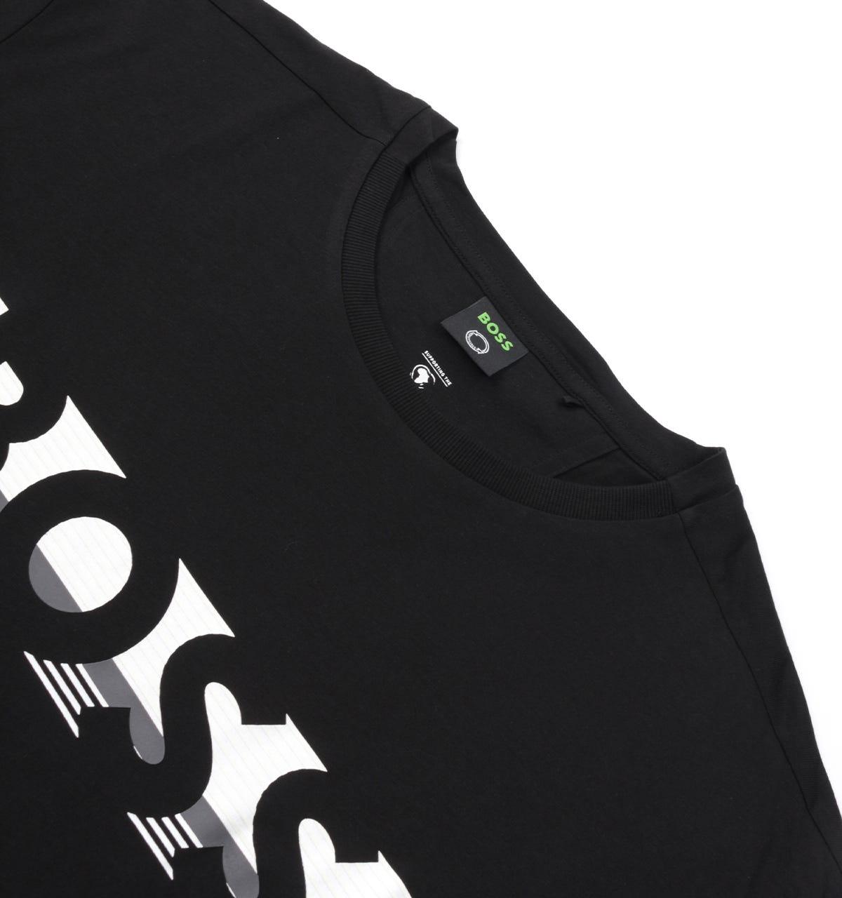 BOSS by HUGO BOSS Cotton Colour Block Logo Sustainable T-shirt in Black for  Men - Save 9% | Lyst