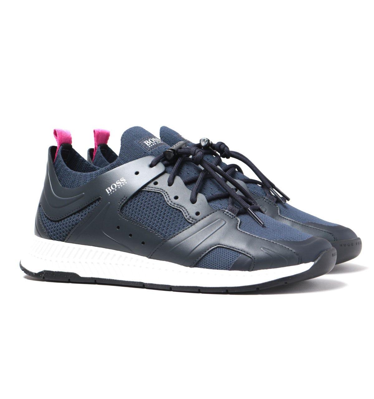 boss navy trainers