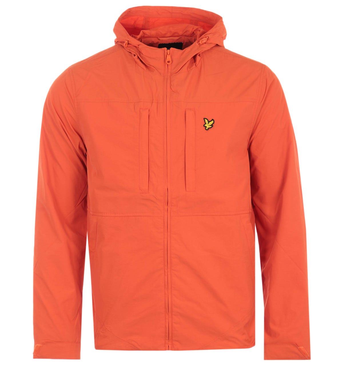 Lyle & Scott Synthetic Panelled Hooded Jacket in Orange for Men - Save 20%  - Lyst