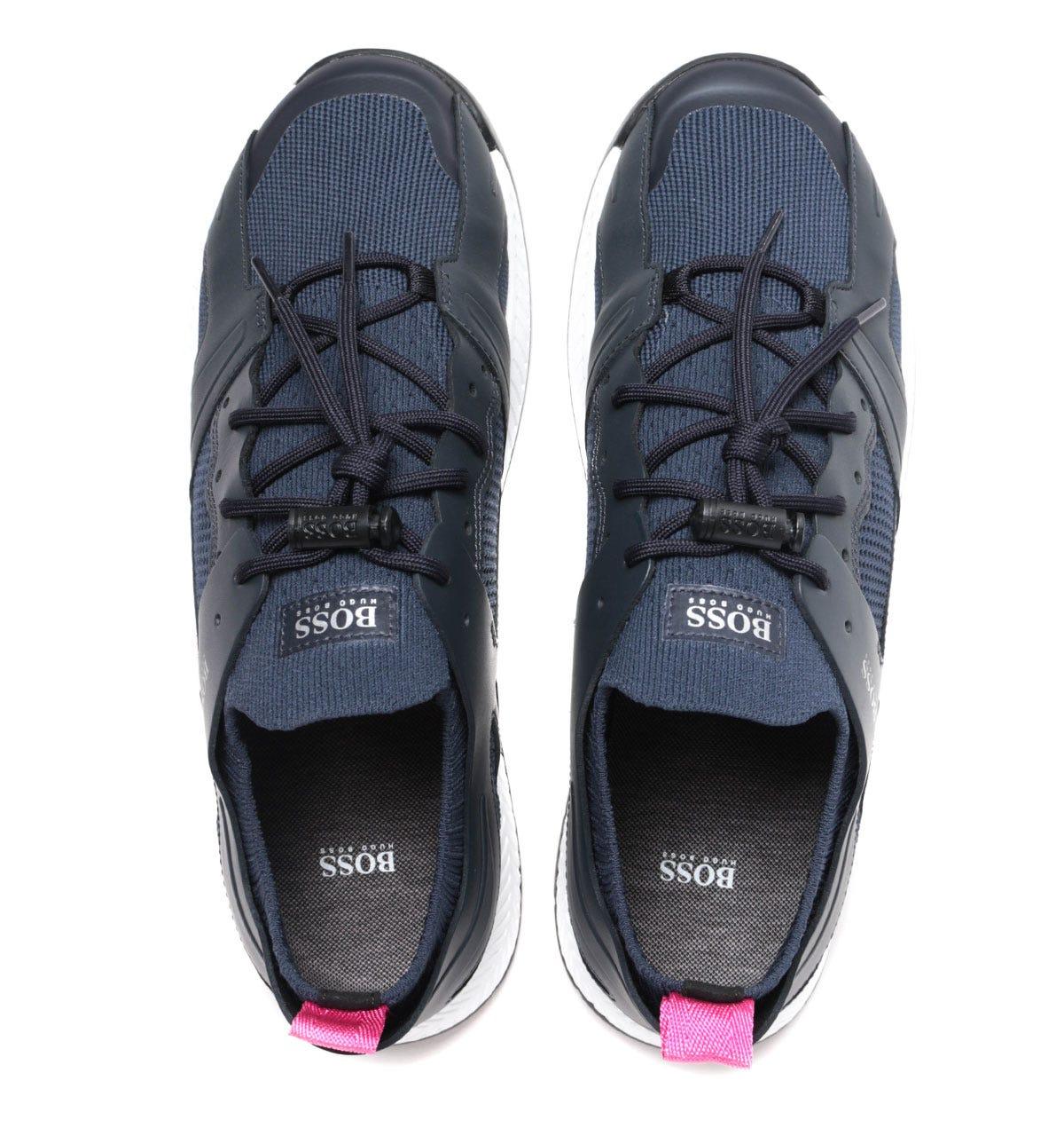 boss trainers navy