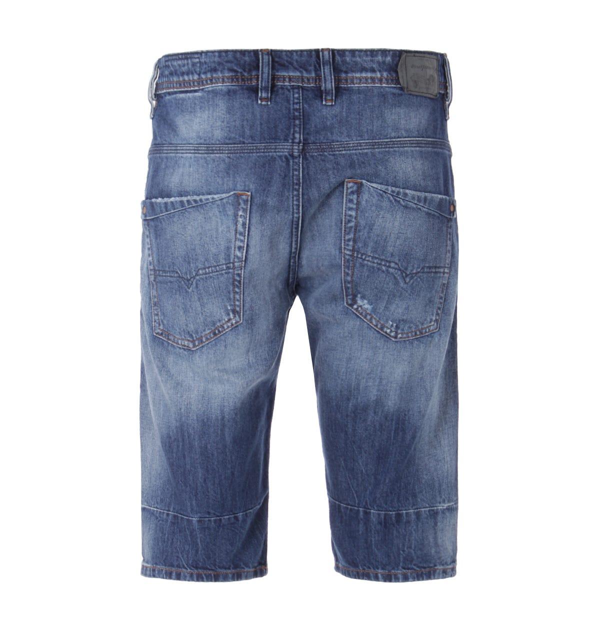 mens denim shorts diesel