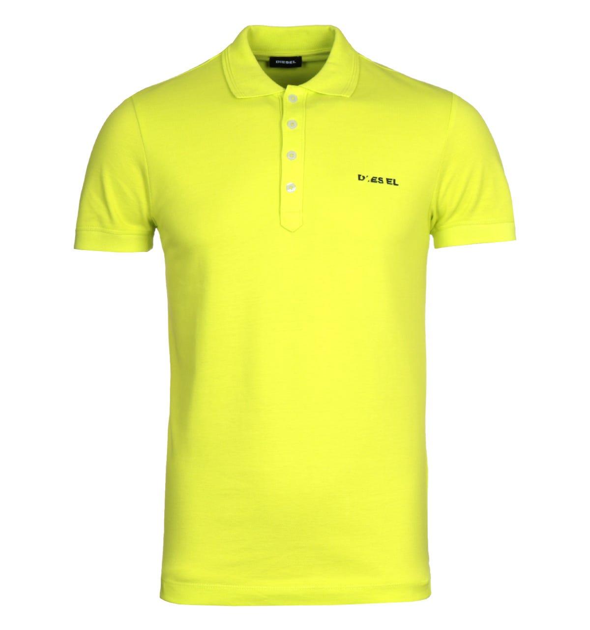 role break Northwest DIESEL Cotton T-heal Broken Logo Yellow Polo Shirt for Men - Lyst