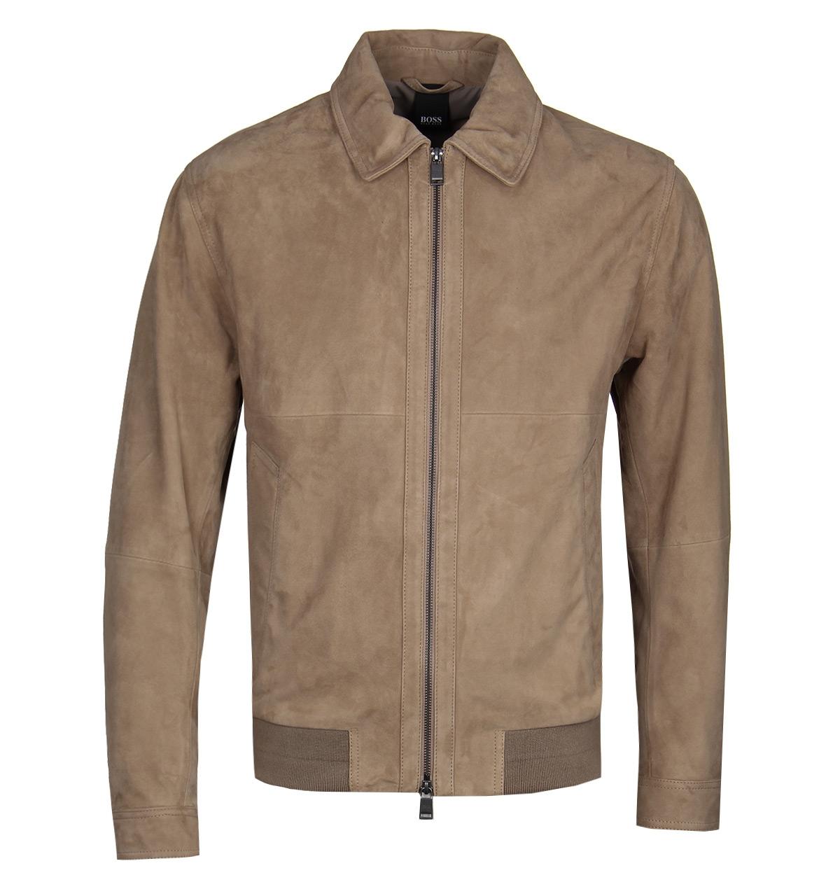 hugo boss suede jacket