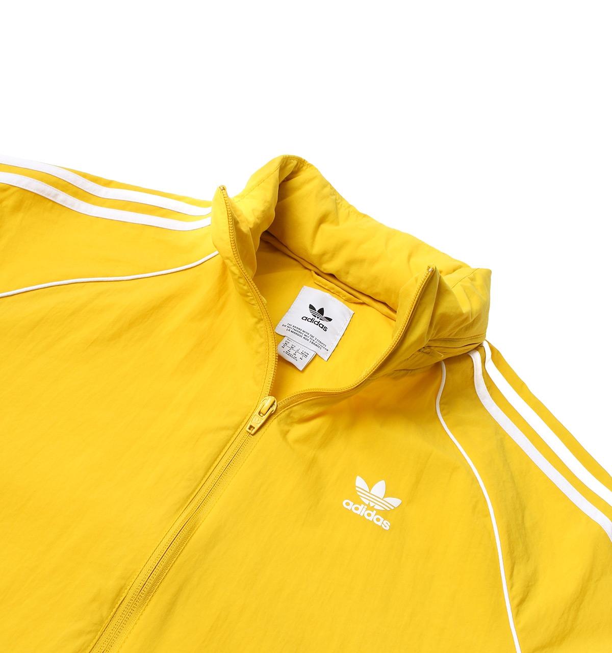adidas Originals Synthetic Yellow Sst Windbreaker Jacket for Men | Lyst