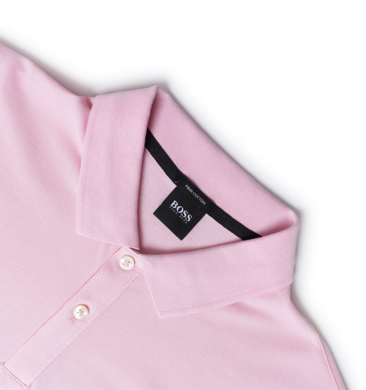 BOSS by HUGO BOSS Pallas Short Sleeve Pima Cotton Baby Pink Polo Shirt for  Men - Lyst