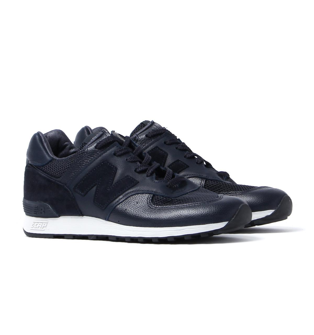new balance 576 made in england deep navy leather trainers