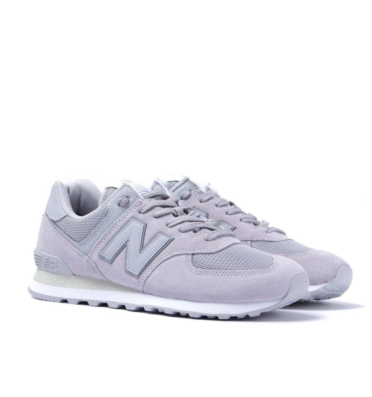 Balance 574 Light Grey Suede Trainers 
