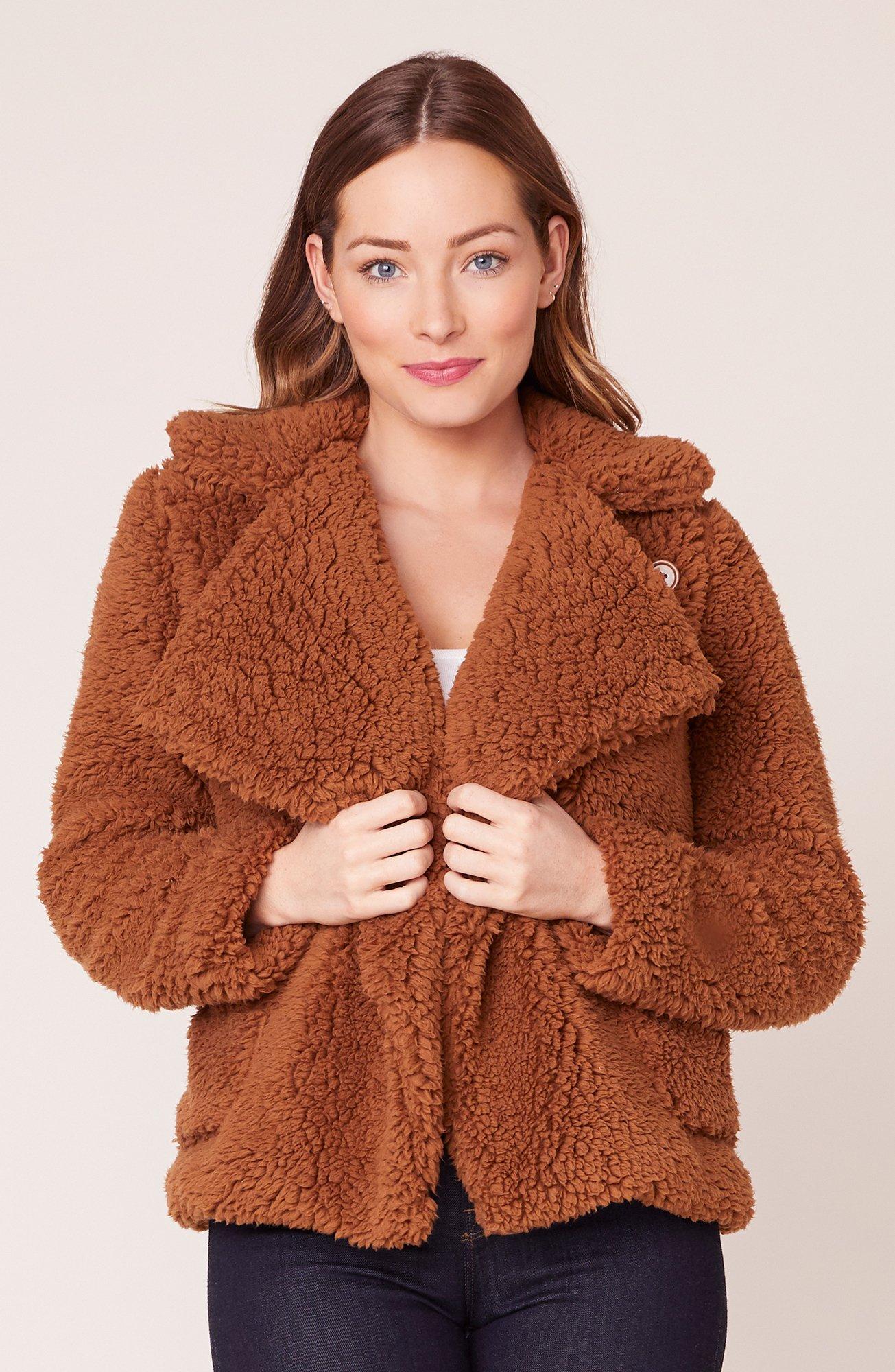 Jack by bb dakota soft skills faux fur jacket Clearance