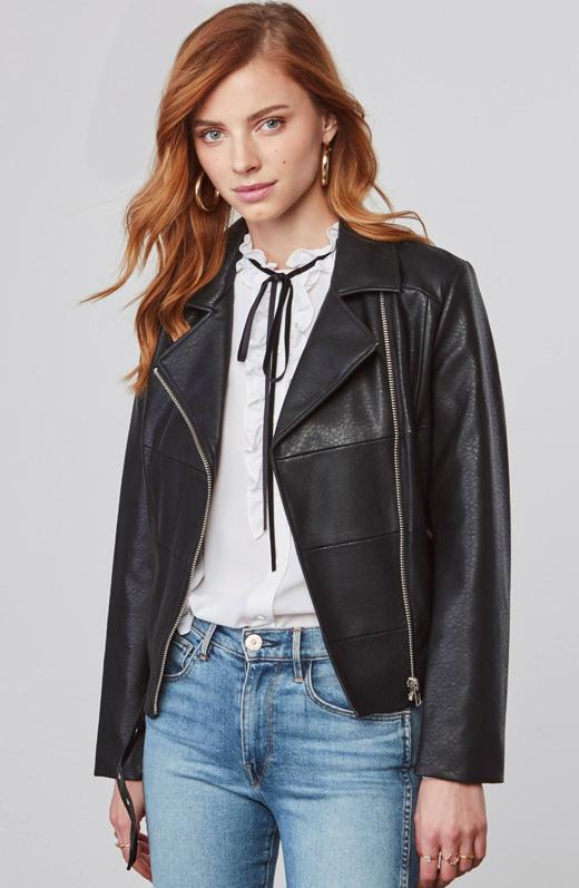 Lyst Bb Dakota Maria Faux Leather Jacket In Black Gallery Previously Sold At Bb Dakota