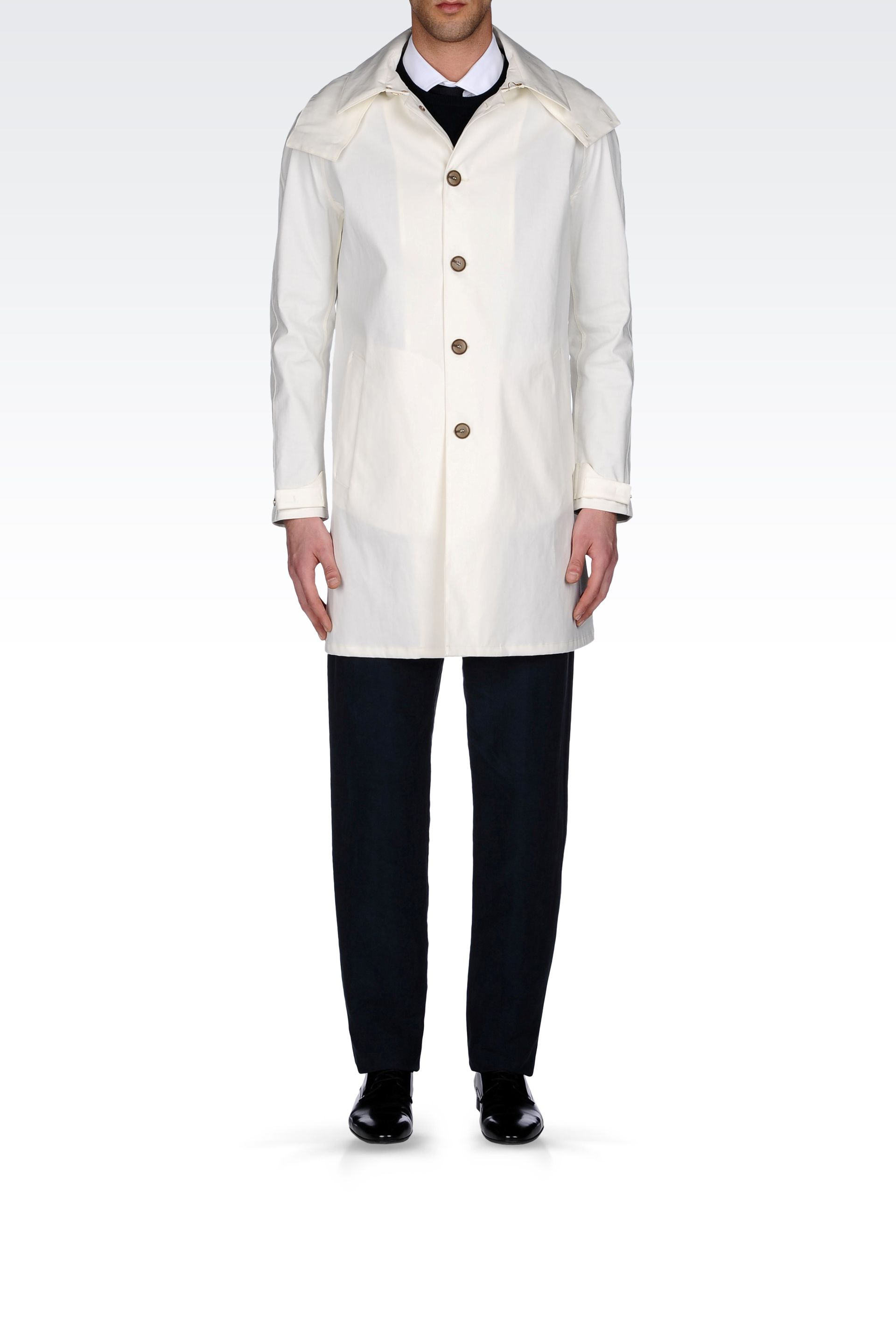armani white coat