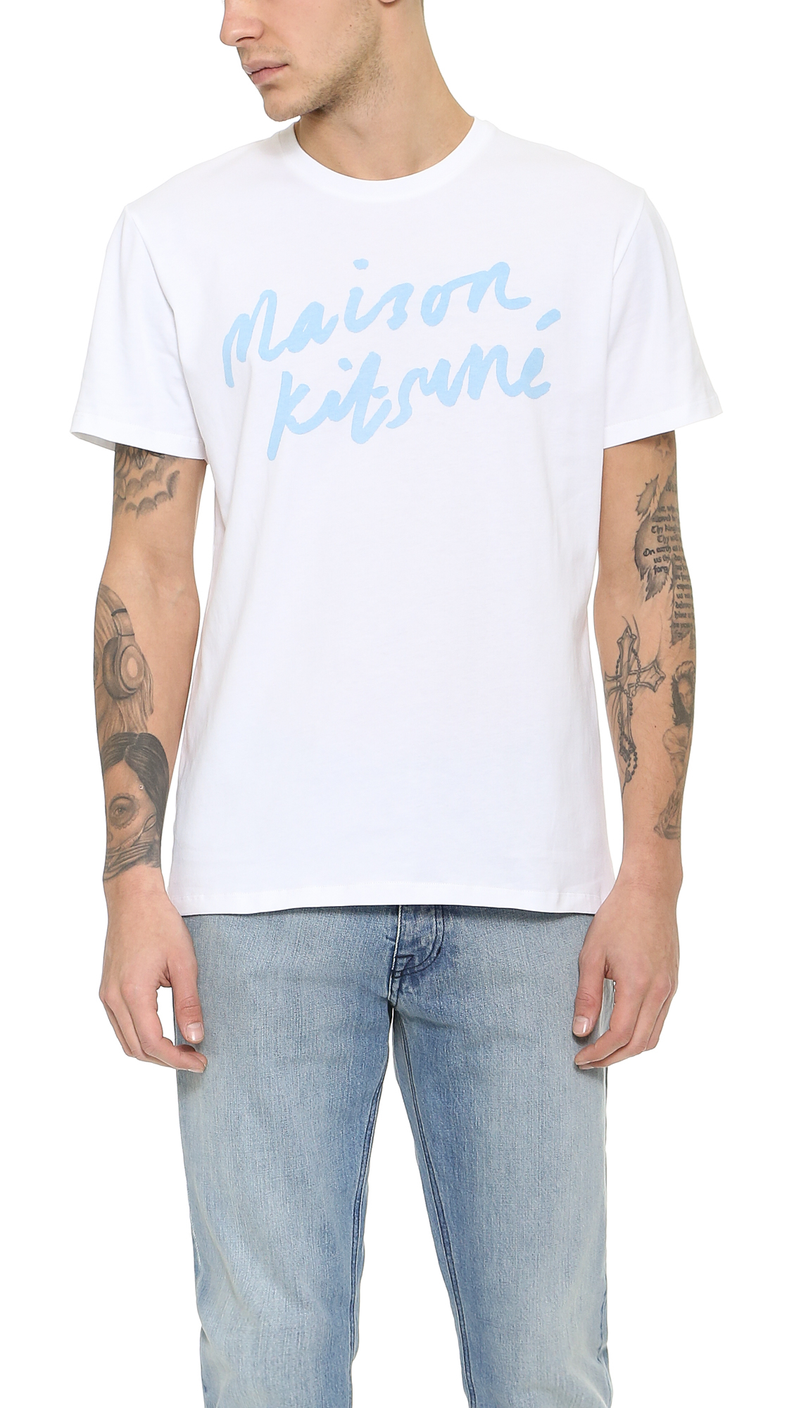 maison kitsune men's t shirt