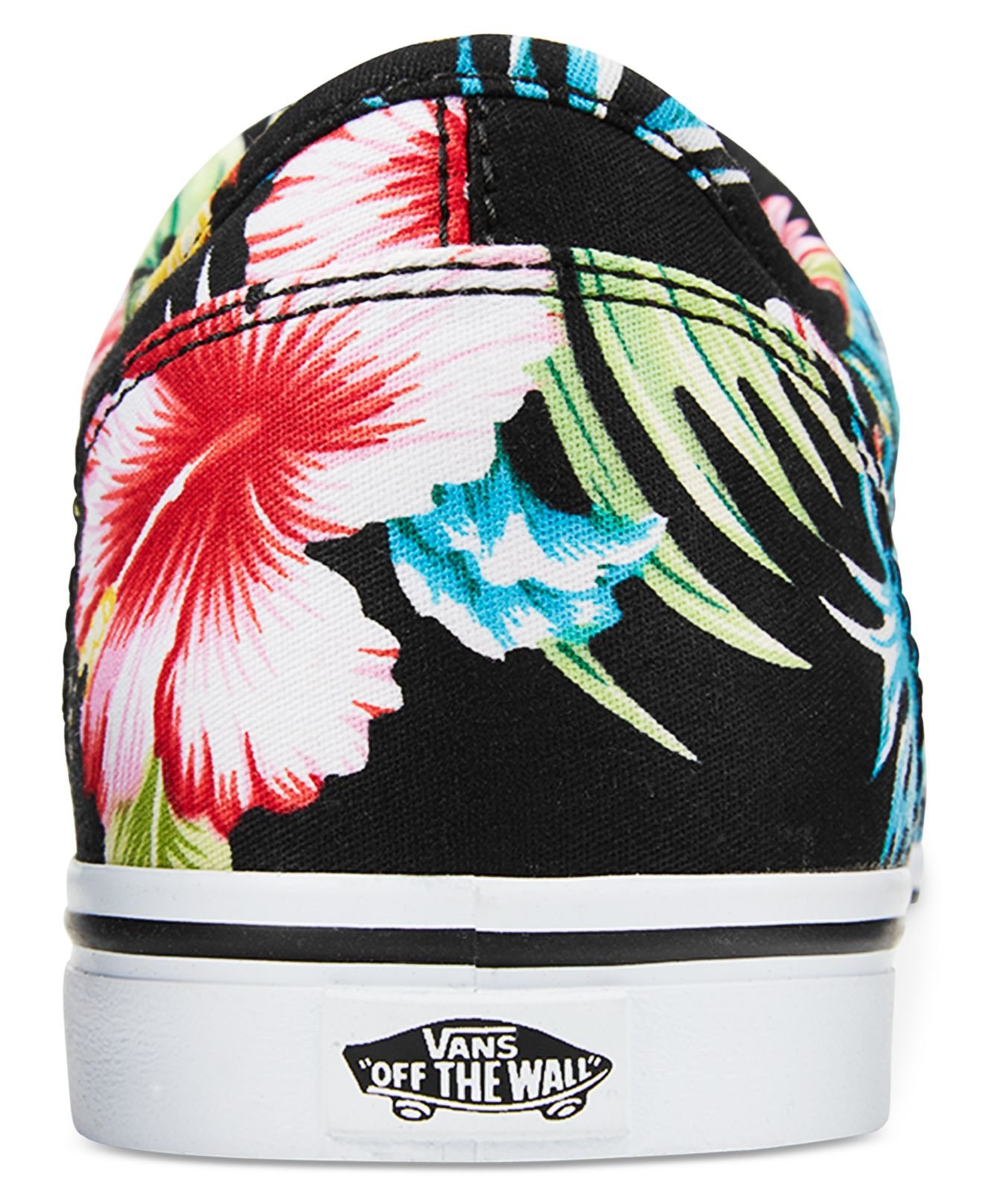 Vans Women's Atwood Low Aloha Lace-up Sneakers in Black | Lyst