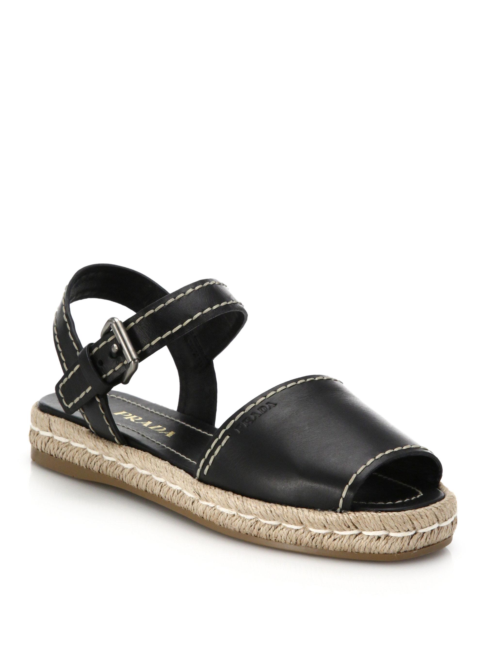 black espadrille sandals