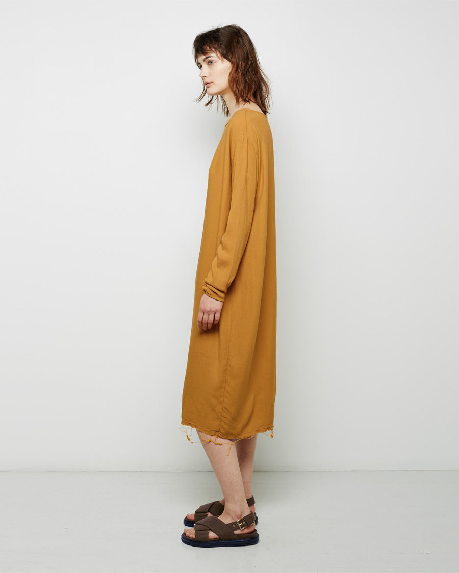 Lyst Black Crane Slim Dress In Yellow Gallery