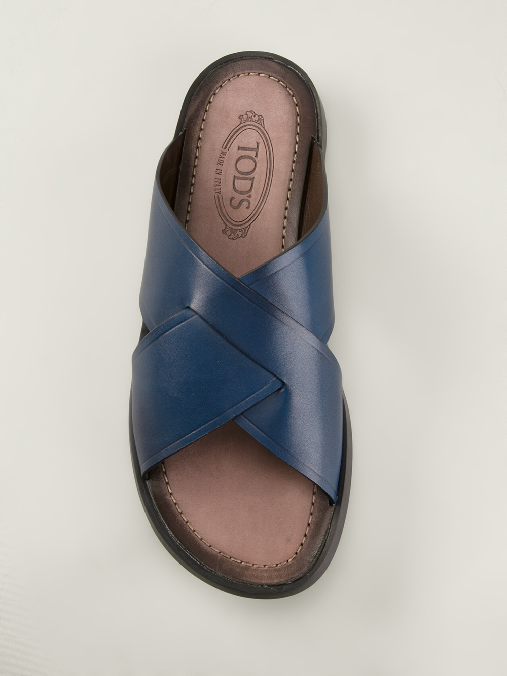 Tod's Crossover Strap Sandal in Blue for Men | Lyst