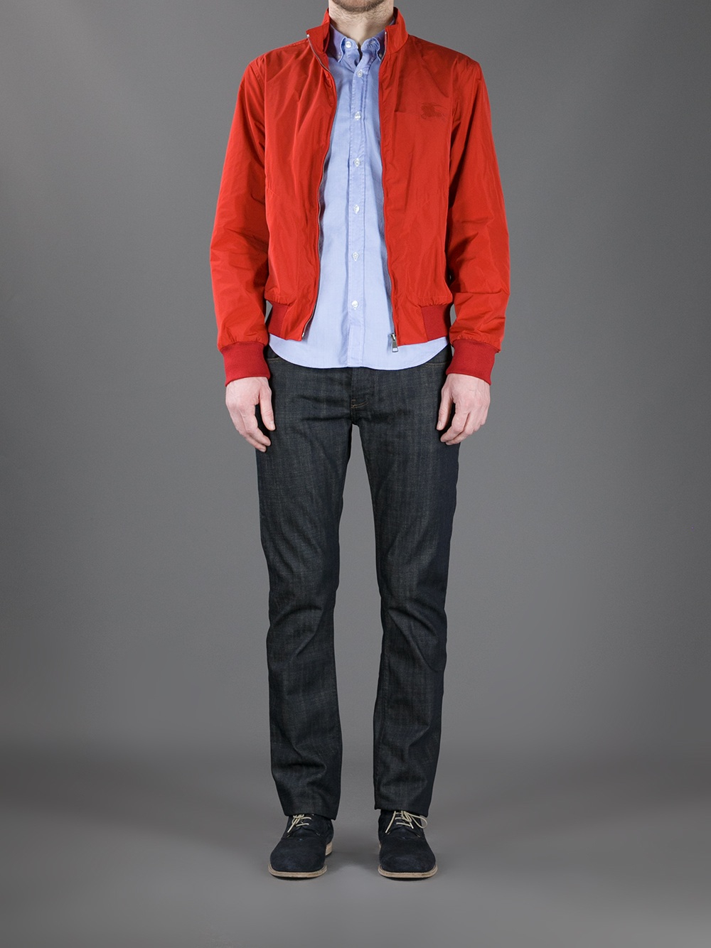 Burberry Brit 'bradford' Jacket in Red for Men | Lyst