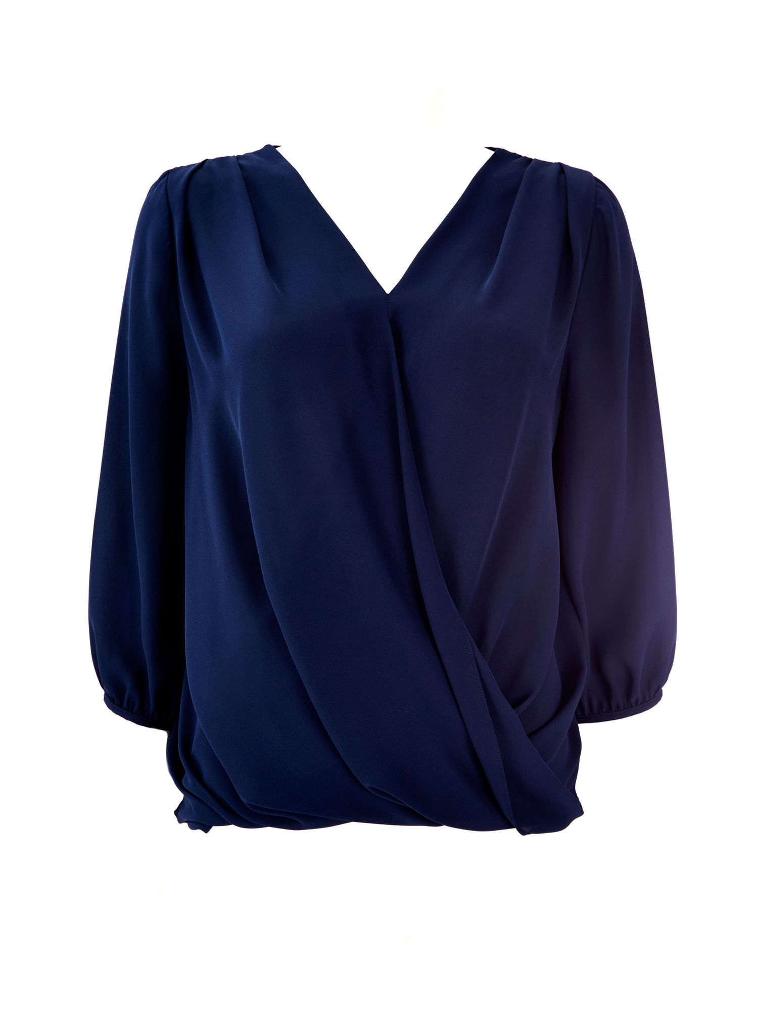 petite navy blue tops