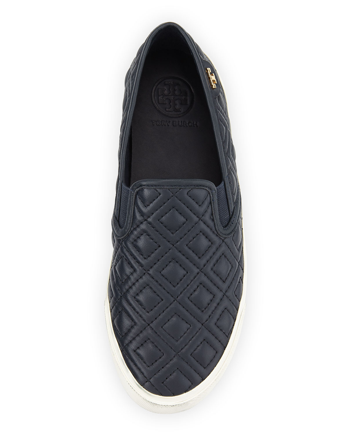 tory burch quilted slip on sneakers
