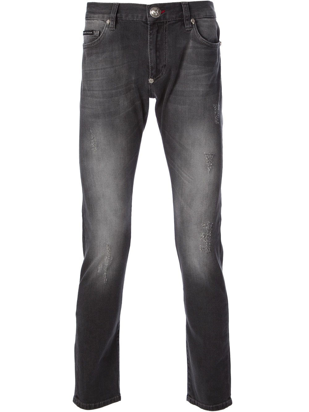 Philipp Plein Denim Jeans in Grey (Gray) for Men | Lyst