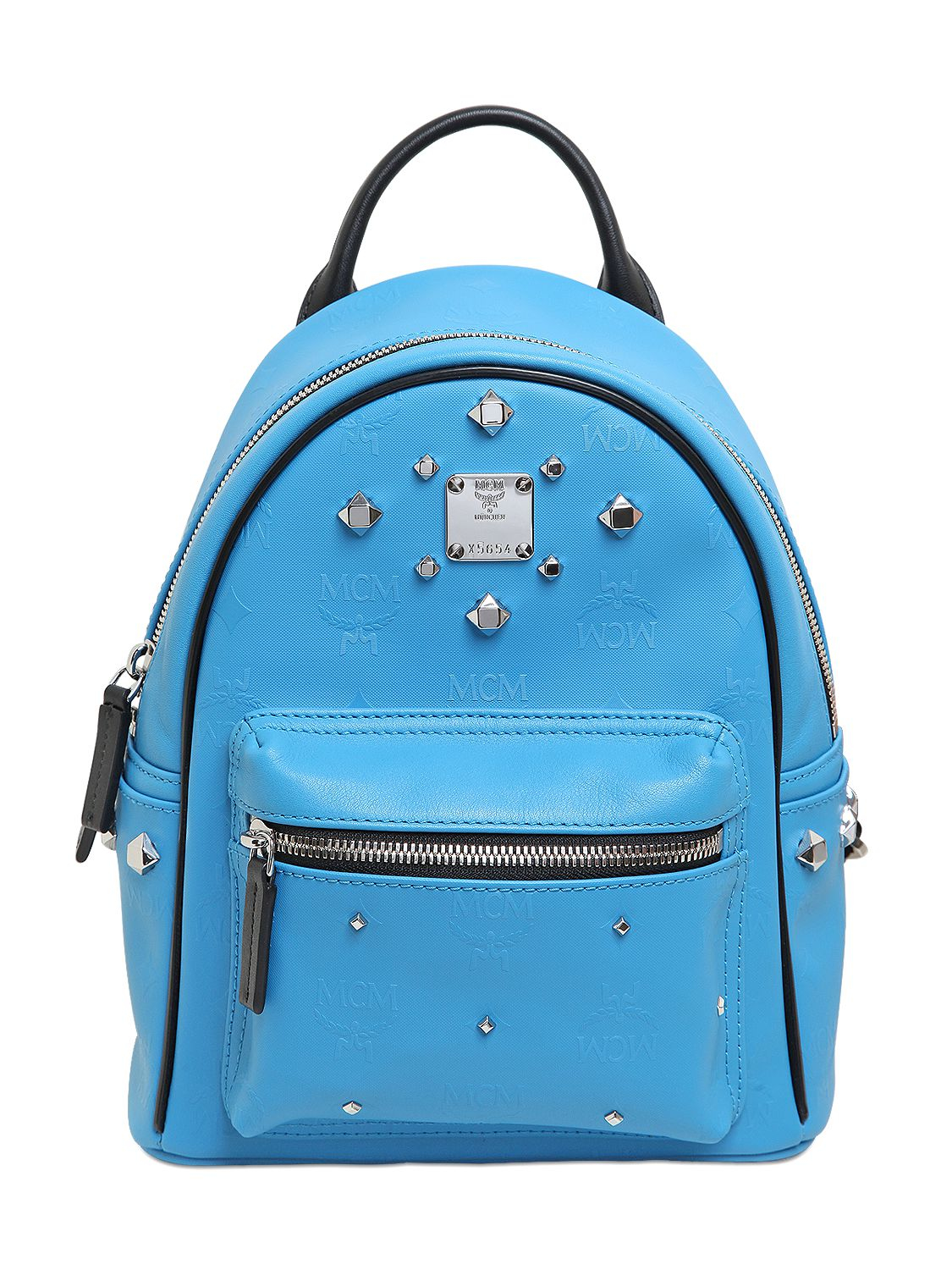 royal blue mcm backpack