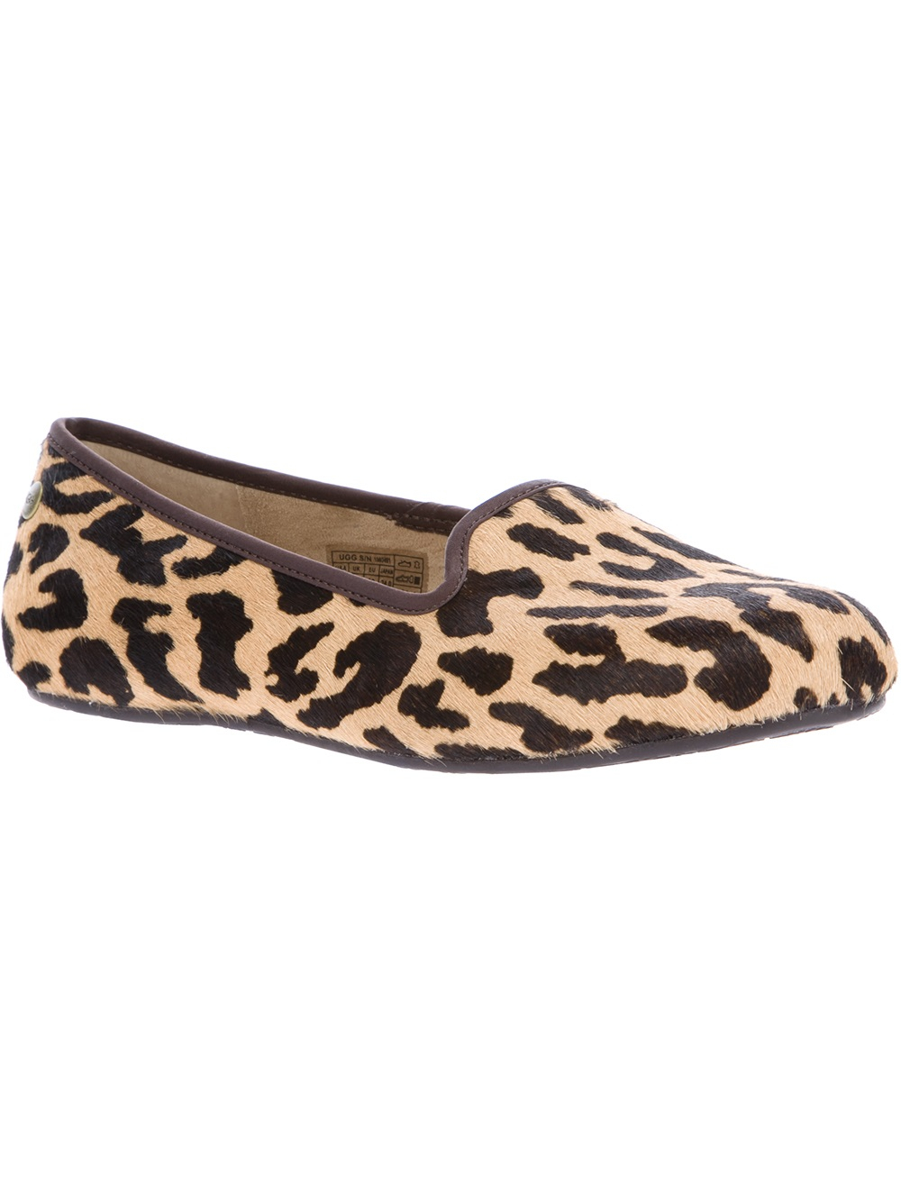 UGG Alloway Leopard Print Slipper in Brown - Lyst