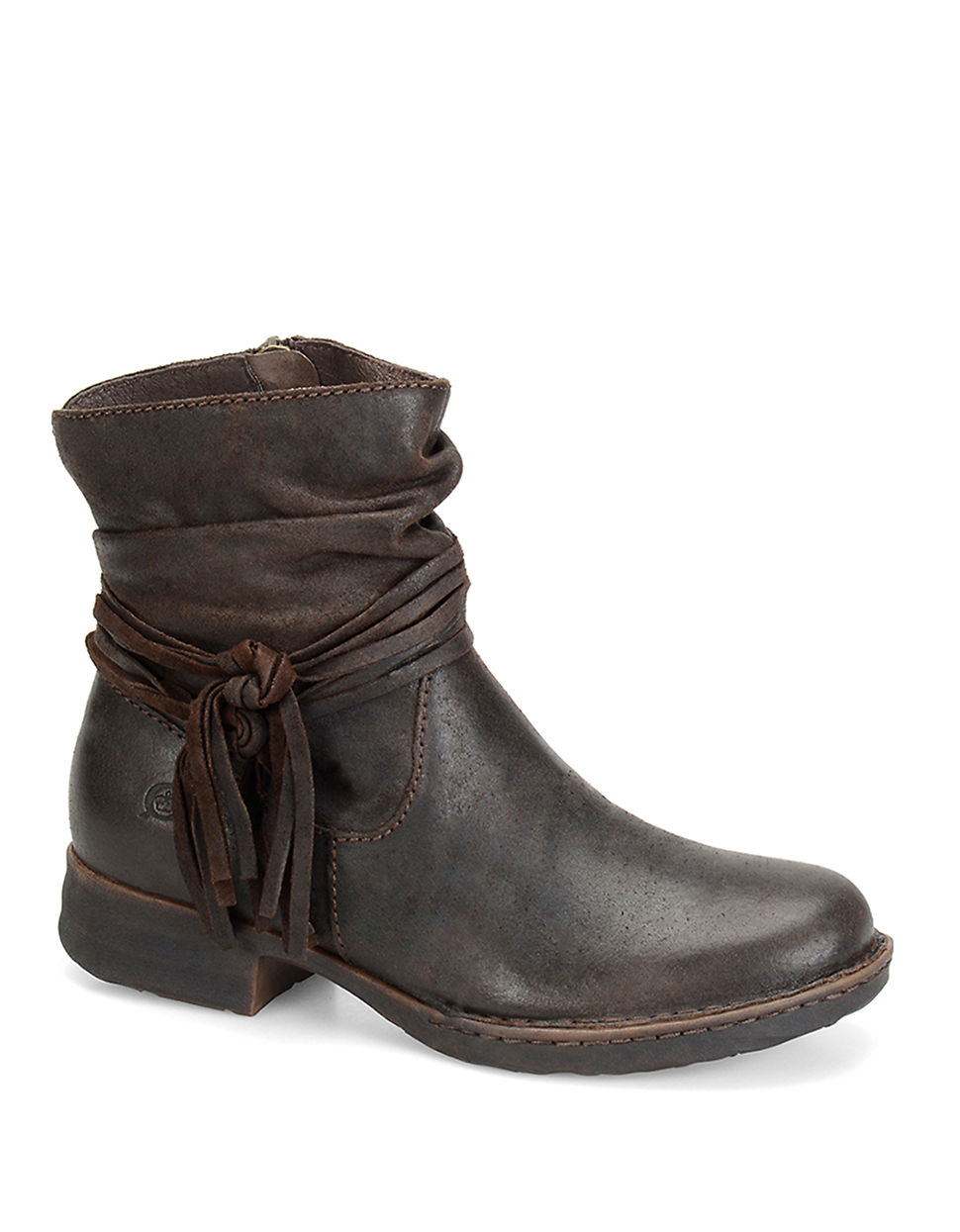 born grey suede boots