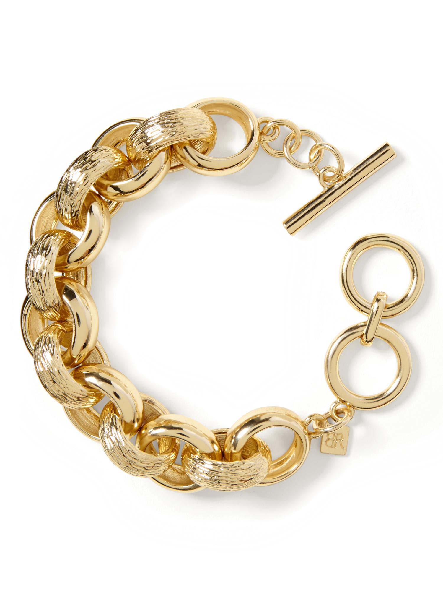 Lyst - Banana Republic Gold Link Bracelet in Metallic