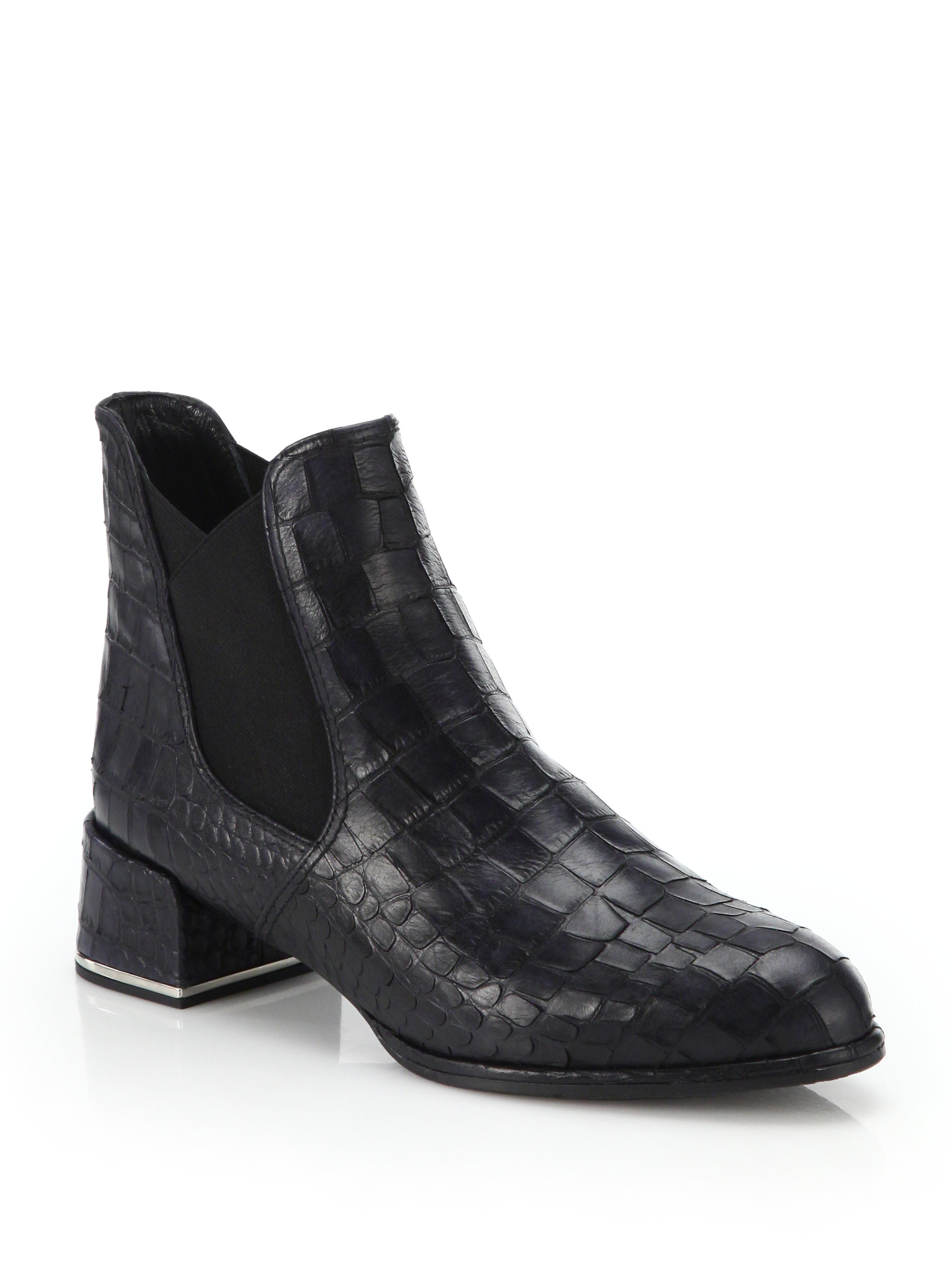 stuart weitzman croc boots
