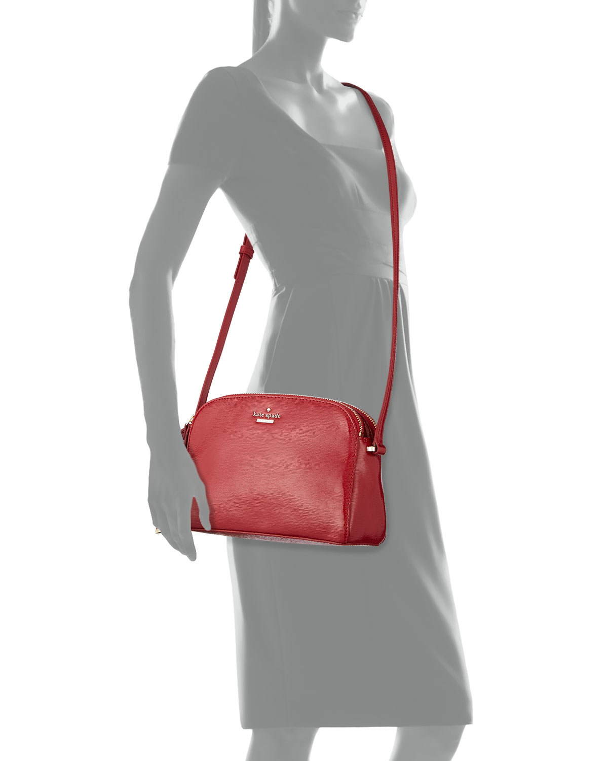 Kate Spade | Red Cedar Street Double-zip Patent Crossbody Bag | Lyst