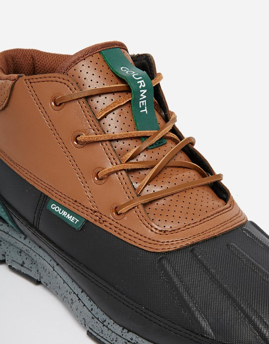 Gourmet Quadici Duck Boot Sneakers in Brown for Men | Lyst