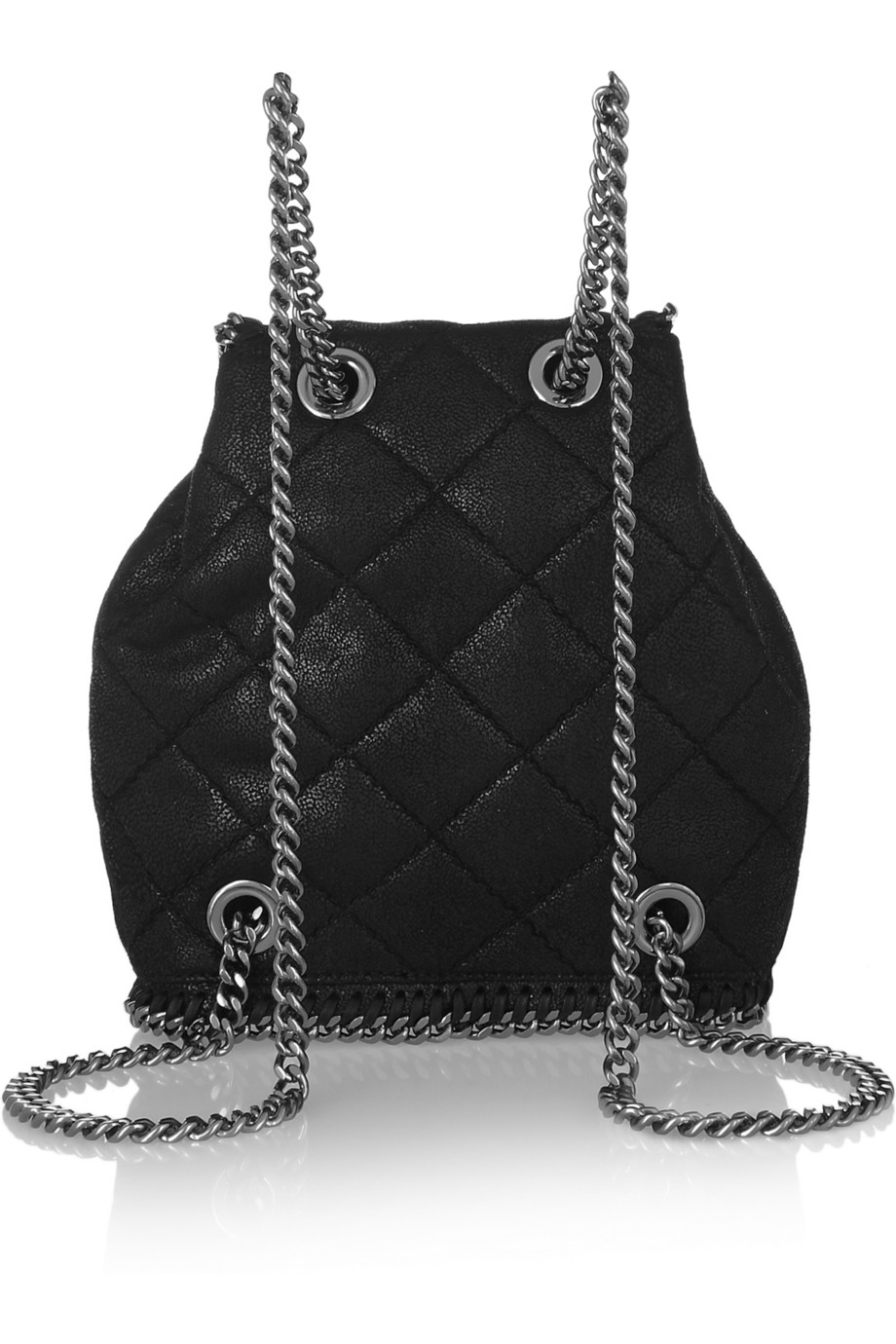 Mini Black Faux Leather Backpack Literacy Basics