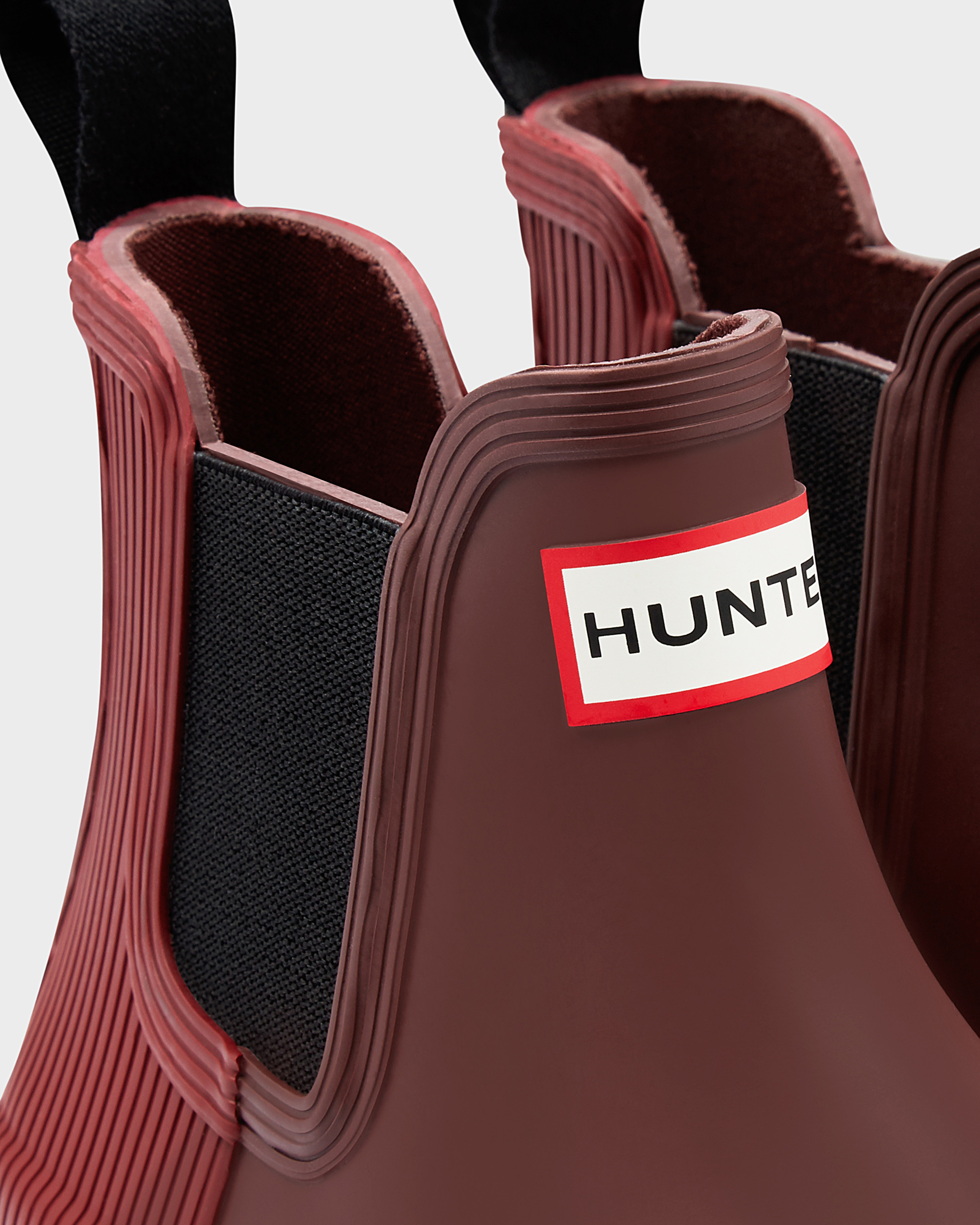 red hunter chelsea boots