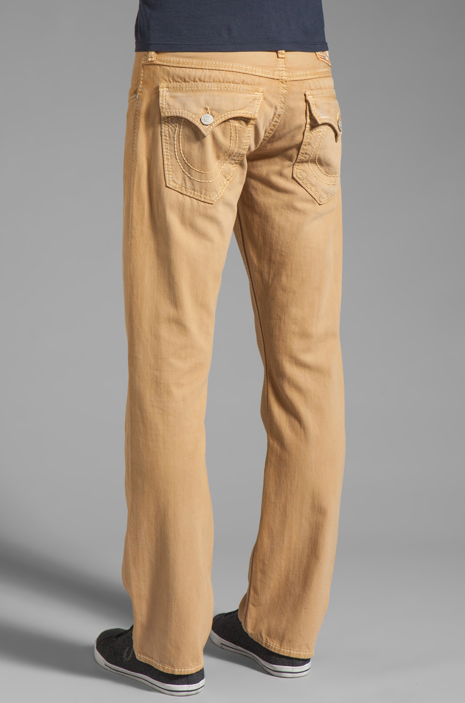 True Religion Ricky General Lee Straight Leg in Light Khaki (Brown) for