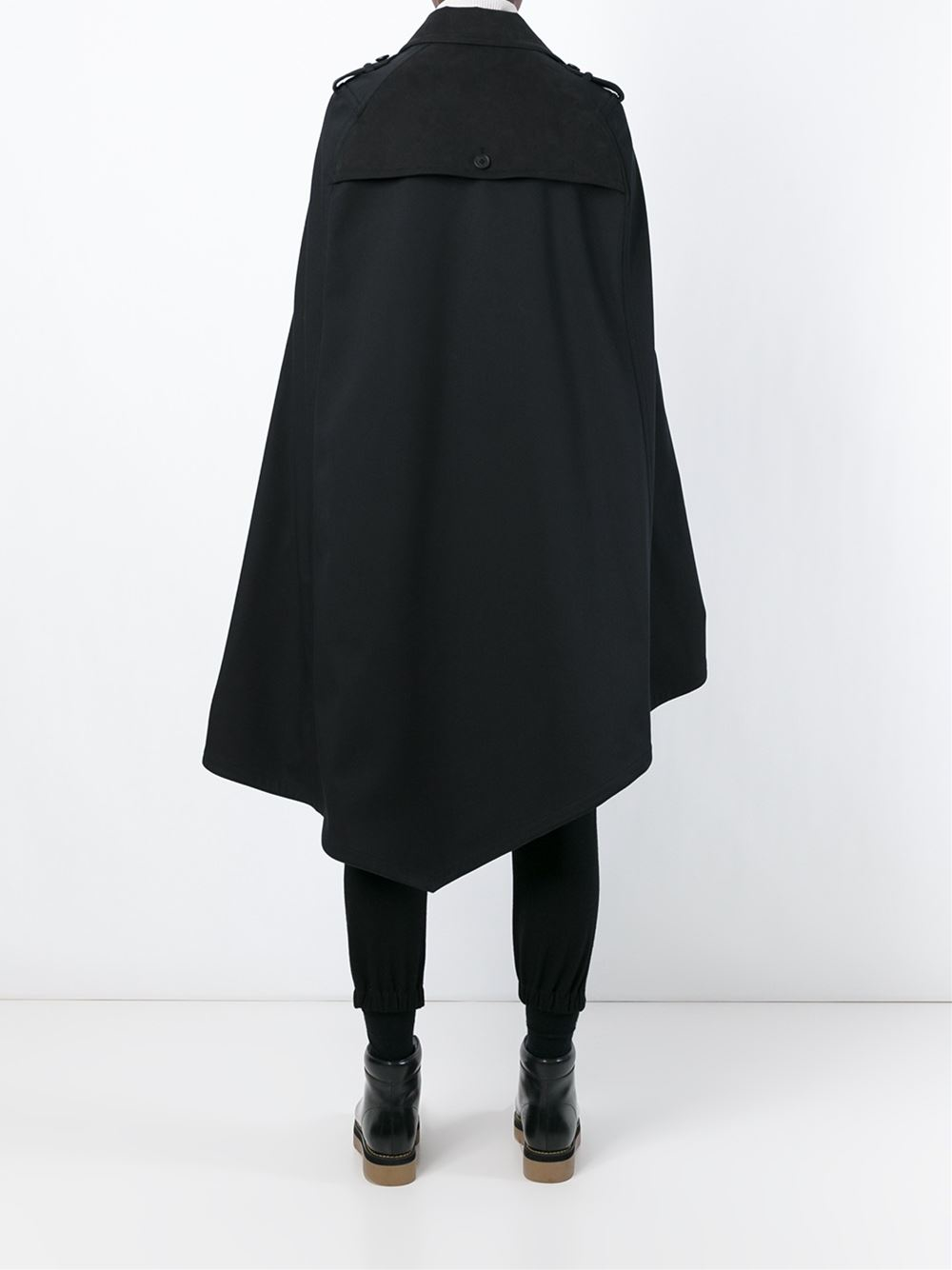 military style cape coat