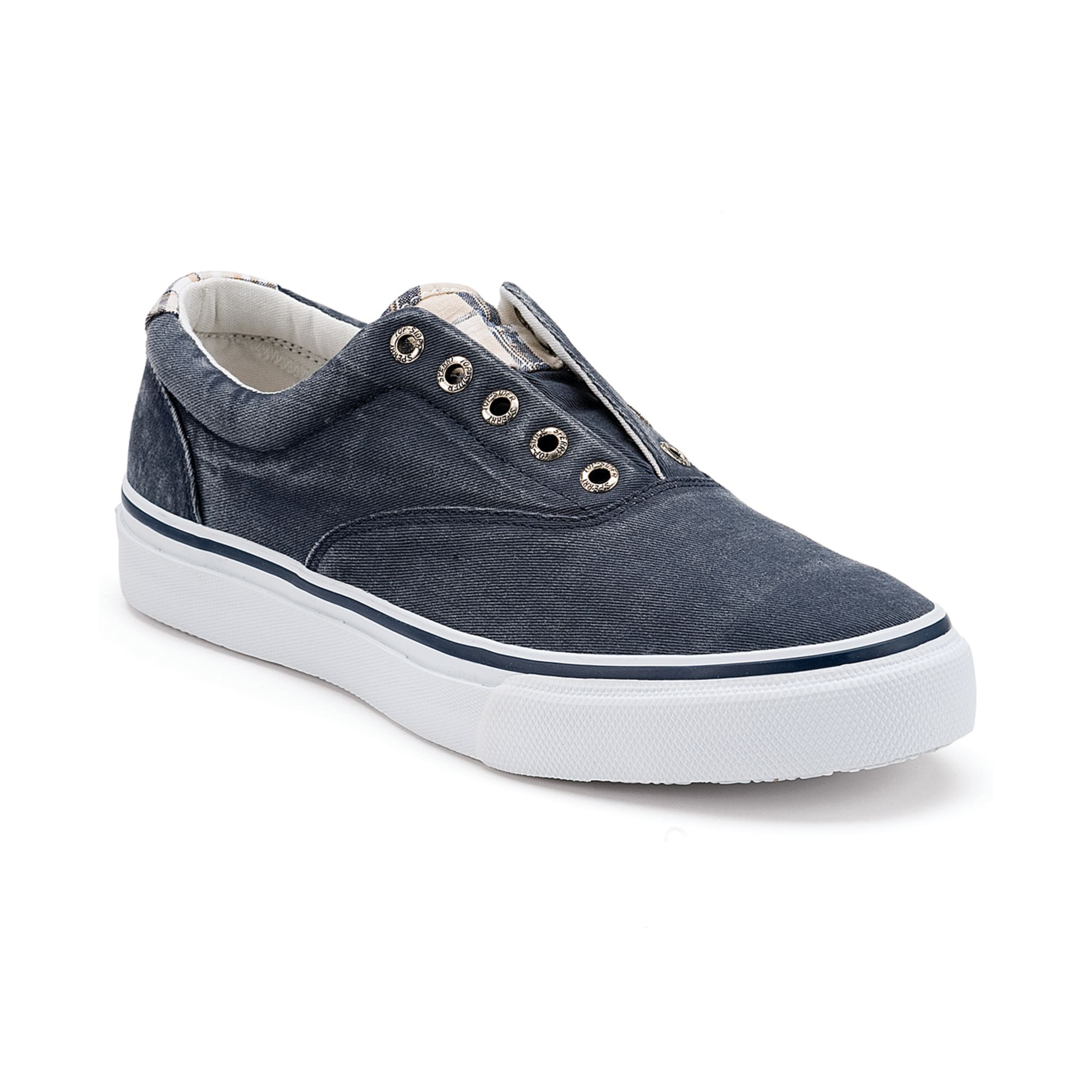 sperry laceless sneakers