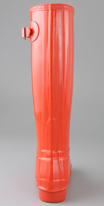 orange hunter rain boots
