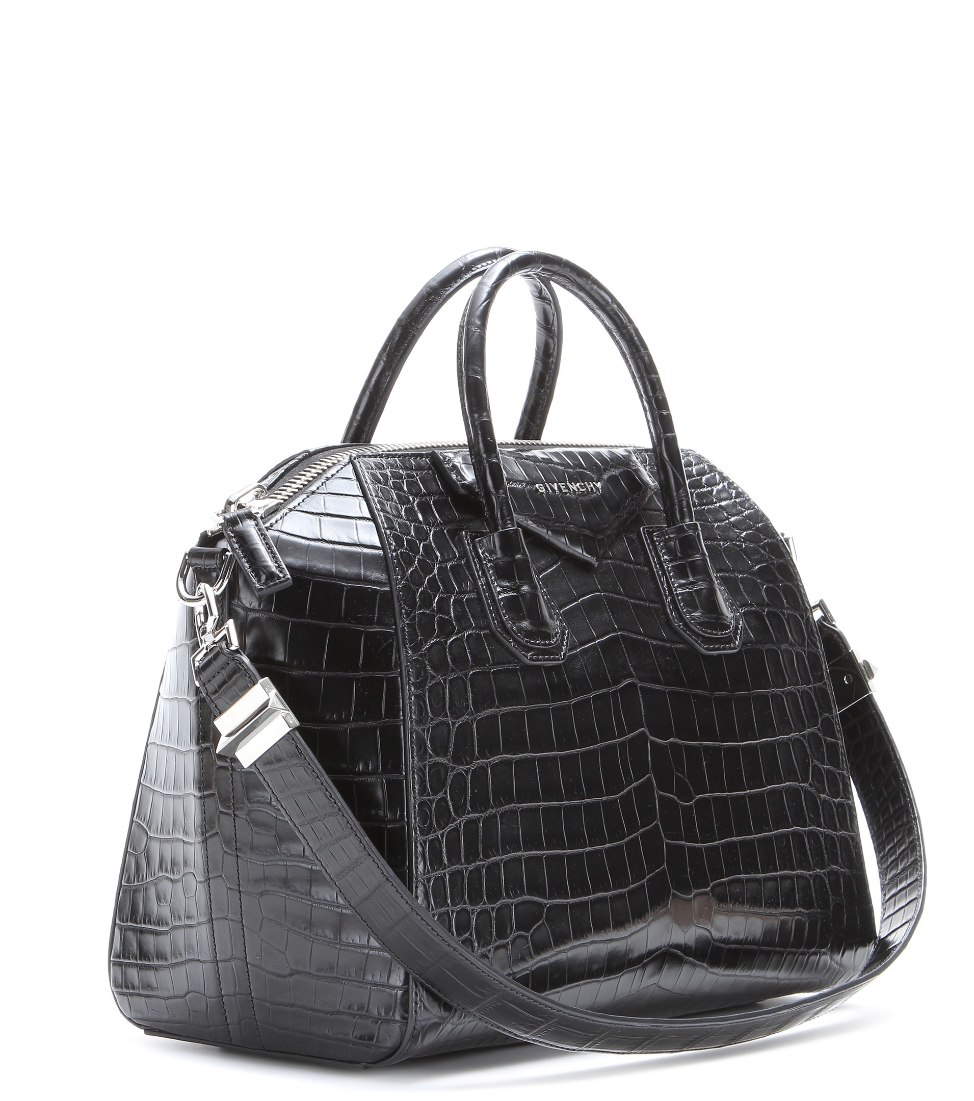 Givenchy Black Antigona Soft Medium Leather Tote Bag | IUCN Water
