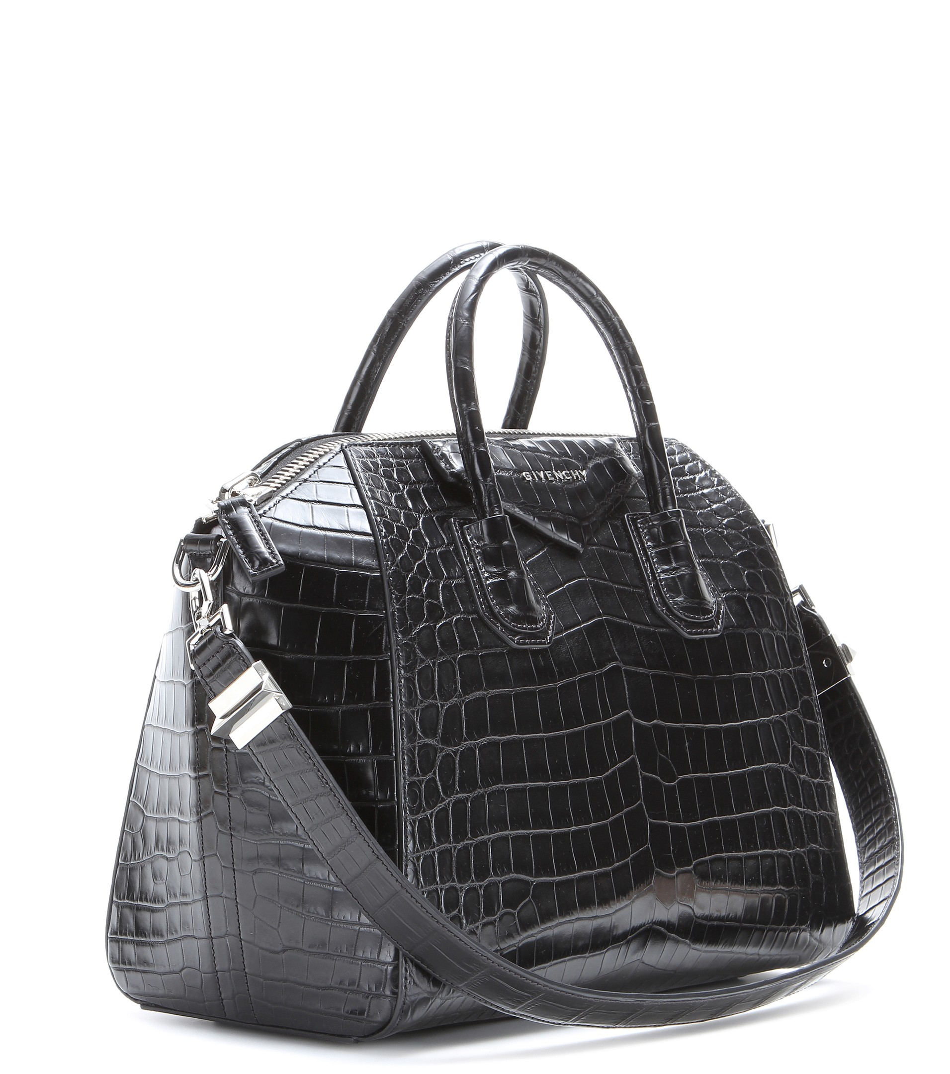 Givenchy Antigona Medium Crocodile Leather Tote in Black Lyst