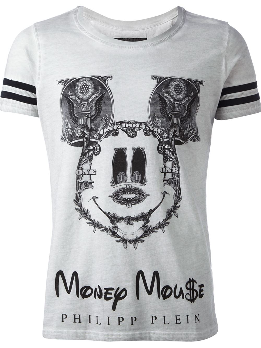 voor Verhoogd Sportman Philipp Plein 'Money Mouse' Printed T-Shirt in Grey (Gray) for Men - Lyst