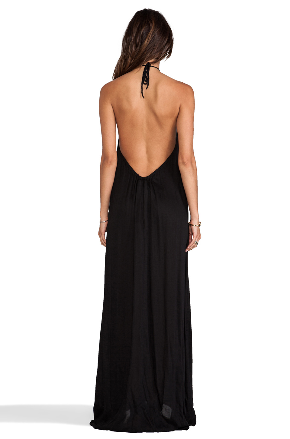 Acacia Swimwear Positano Crochet Maxi Dress in Black - Lyst
