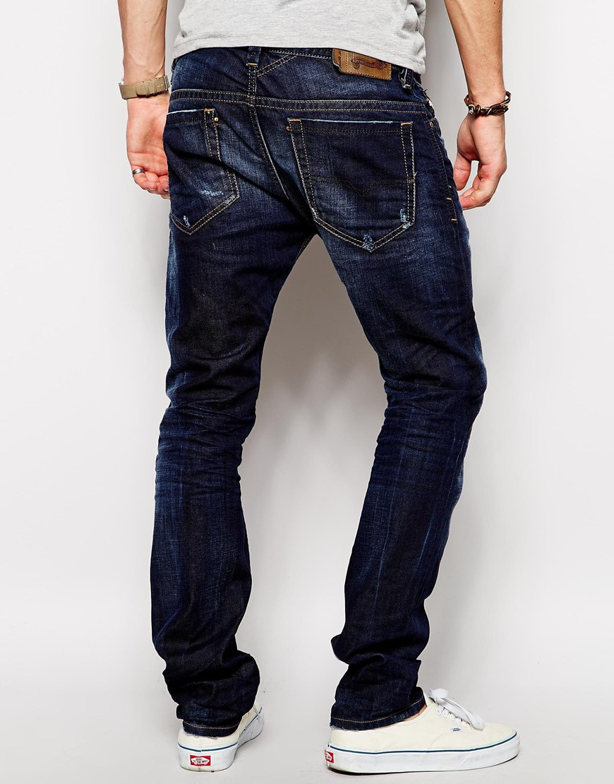 Lyst - Diesel Jeans Thavar 831q Slim Fit Dark Wash in Blue for Men