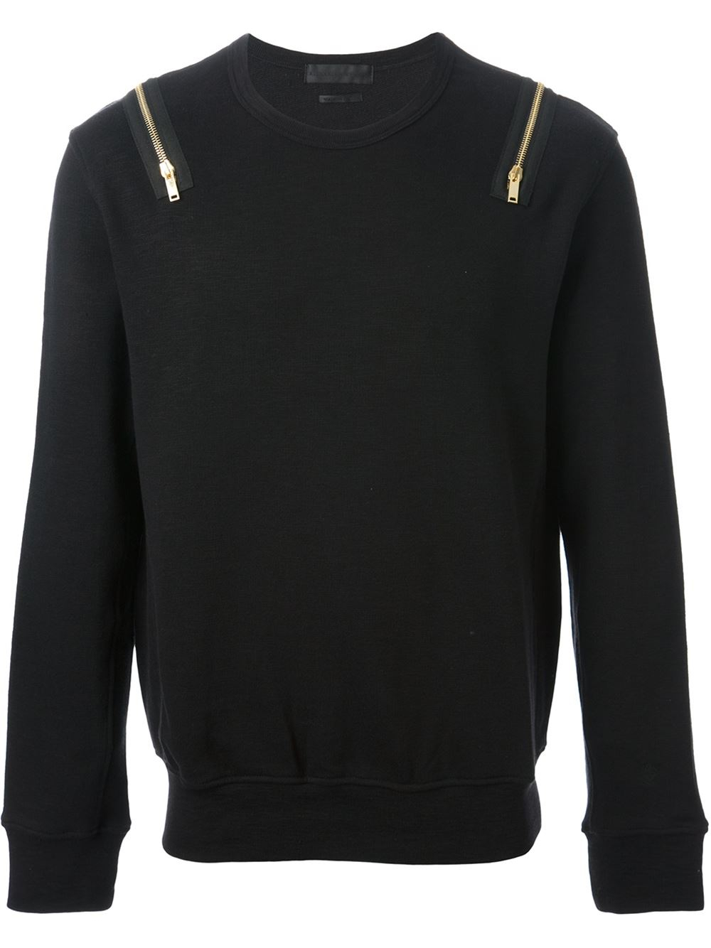 Lyst - Alexander Mcqueen Zip Sweatshirt in Black for Men